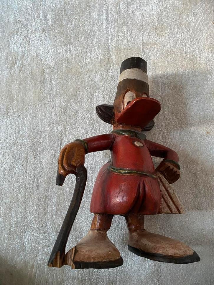 Dagobert Duck Houten Beeld - Zolder VondstZeldzaam!!!!, Antiek en Kunst, Kunst | Beelden en Houtsnijwerken, Ophalen