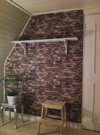 5639 vintage steenbehang bruin beige muurlook Ardennen Swiet, Verzenden, 75 m² of meer, Beige