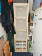Ikea Kallax kast met lades en wijnrek 42 x 147 cm, Ophalen, Met plank(en), Gebruikt, 100 tot 150 cm