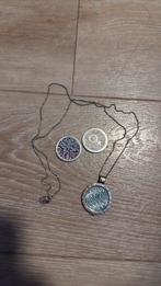 Mimoneda ketting incl munthouder + munten, Sieraden, Tassen en Uiterlijk, Kettingen, Ophalen of Verzenden, Zo goed als nieuw, Zilver