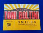 Circus Toni Boltini poster  ., Ophalen of Verzenden, A1 t/m A3, Rechthoekig Staand