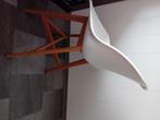2 witte fanbyn IKEA barstoelen, Huis en Inrichting, Barkrukken, 60 tot 90 cm, Zo goed als nieuw, 2 krukken, Ophalen