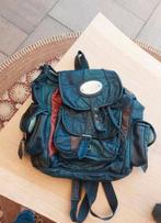 vintage lederen patchwork rugzak, Ophalen, Gebruikt, Overige merken, 30 tot 45 cm