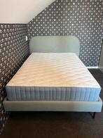 Mooie Twijfelaar Bedframe met Hoofdbord, Ophalen, 140 cm, Zo goed als nieuw, Twijfelaar