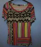 Tuzzi kleurrijk printjes shirt glad materiaal mt 42 nr 33356