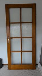 Gratis!! Binnendeur met glas, Doe-het-zelf en Verbouw, Deuren en Horren, Ophalen, Gebruikt, Binnendeur, Glas