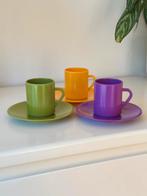 Melamine kop & schotel set van Rocamine België retro 60s/70s, Ophalen of Verzenden, Huis en Inrichting