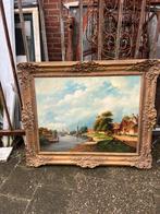 Schilderij landschap op paneel, Ophalen