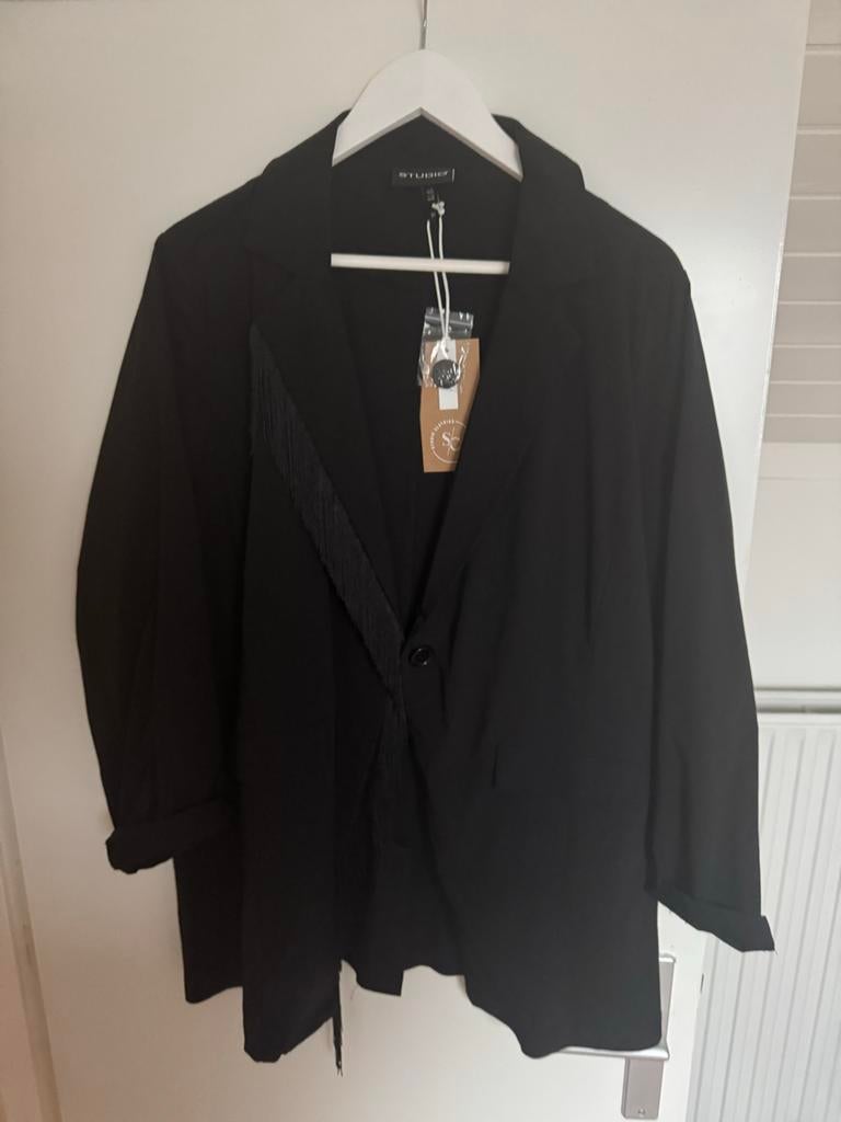 Nieuwe Studio Blazer Maat 46, Zwart, Maat 46/48 (XL) of groter, Nieuw, Ophalen of Verzenden