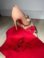 Christian Louboutin Pigalle Follies 100 (37.5), Beige, Christian Louboutin, Ophalen of Verzenden, Zo goed als nieuw