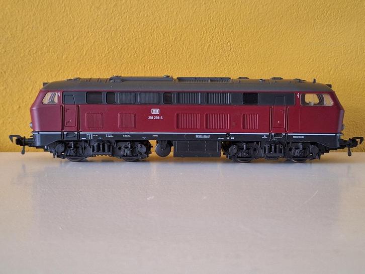 Fleischmann DB diesellocomotief 218 299-6 - Digitaal ESU, Hobby en Vrije tijd, Modeltreinen | H0, Gebruikt, Locomotief, Gelijkstroom