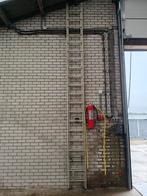 Ladder 2x20 treden, 5.25 meter, Doe-het-zelf en Verbouw, Ophalen, Zo goed als nieuw, Ladder, Opvouwbaar of Inschuifbaar