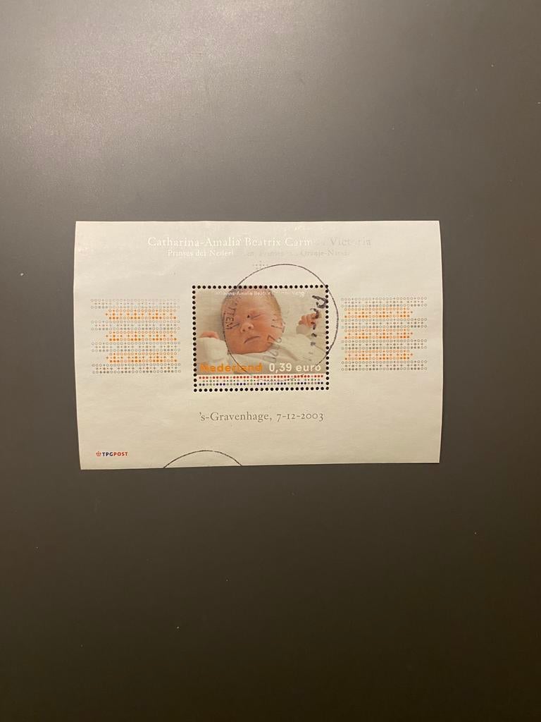 Blok NVPH 2243 - 2003 Geboorte Amalia - gestempeld, Postzegels en Munten, Postzegels | Nederland, Ophalen of Verzenden, Na 1940