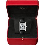 Cartier Tank Must XL | NIEUW, Leer, Staal, Polshorloge, Nieuw