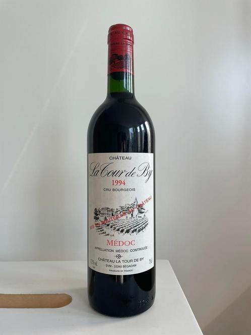 1994 Château La Tour De By - Medoc rode wijn, Verzamelen, Wijnen, Zo goed als nieuw, Rode wijn, Frankrijk, Ophalen of Verzenden