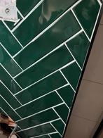 Groene keramische wandtegels, 1,5 m2, Ophalen, Nieuw, Minder dan 20 cm, Minder dan 5 m²