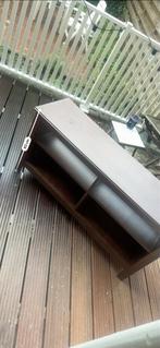 IKEA TV Meubel - Donkerbruin Hout, Ophalen, Gebruikt, 100 tot 150 cm, Minder dan 100 cm