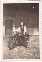 Foto jaren 30 motor Peugeot, Ophalen of Verzenden, Foto, Zo goed als nieuw, Voor 1940