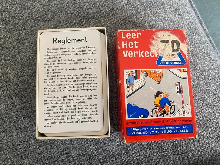 Leer Het Verkeer Triospel - Verkeersveiligheid, Hobby en Vrije tijd, Gezelschapsspellen | Kaartspellen, Gebruikt, Ophalen of Verzenden