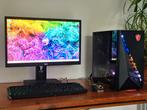 Game PC met monitor toetsenbord en muis. i7 9700F - SSD, Computers en Software, Desktop Pc's, Ophalen, Zo goed als nieuw, Gaming