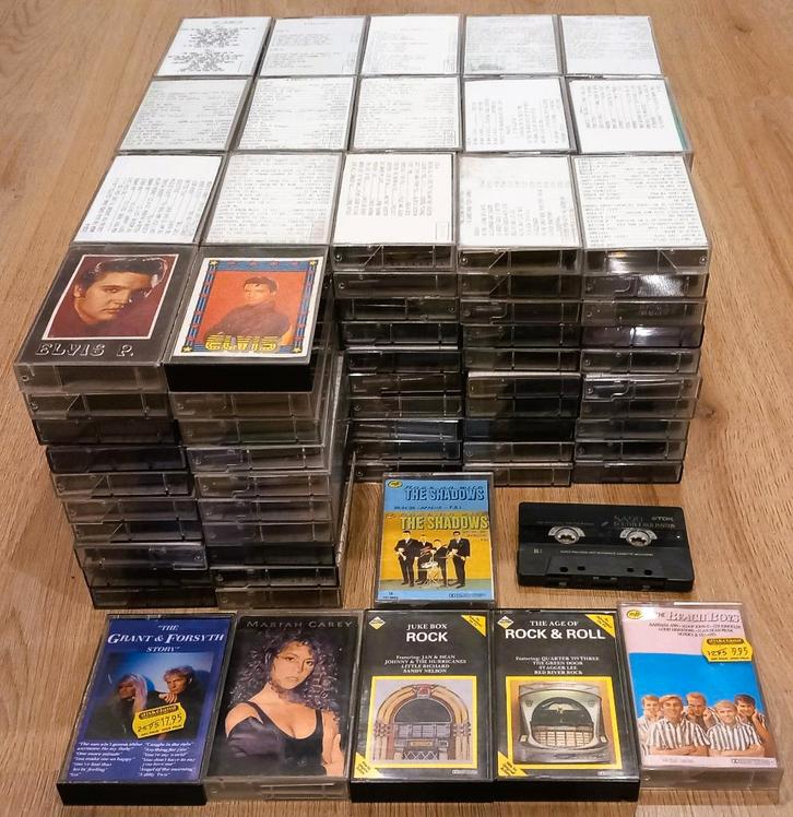 SNEL WEG €50 - 177 Bespeelde cassettebandjes muziekcollectie, Cd's en Dvd's, Cassettebandjes, Gebruikt, Overige genres, 26 bandjes of meer