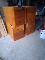 robuuste eiken ladekasten, Huis en Inrichting, Kasten | Ladekasten, Ophalen, Minder dan 50 cm, Gebruikt, Eikenhout