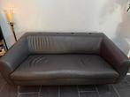 Montel 2-zits bank van echt leer. Kleur grijs., Ophalen, 150 tot 200 cm, Tweepersoons, Zo goed als nieuw