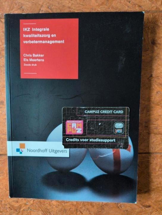 IKZ Integrale Kwaliteitszorg Studieboek, Computers en Software, Overige Computers en Software, Gebruikt, Ophalen of Verzenden