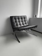 Ludwig Mies Van Der Rohe Leren Fauteuil Barcelona Voor Knoll, Huis en Inrichting, Fauteuils, Ophalen, Zo goed als nieuw, 75 tot 100 cm