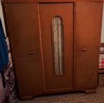 antieke kledingkast ⅓ hang, ⅔ leg. Ook dressoir zelfde stijl, Ophalen, Gebruikt, Glas, Jaren '50