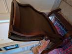 Stoel bruin leer, Huis en Inrichting, Fauteuils, Ophalen, Gebruikt, 50 tot 75 cm, Leer