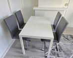 Eettafel met 4 stoelen, Huis en Inrichting, Complete eetkamers, Ophalen, Nieuw, 4 tot 6 stoelen