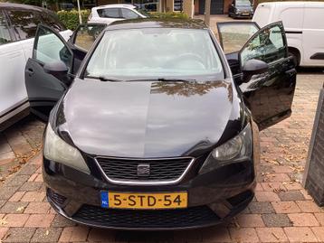 Seat Ibiza 1.2 63KW 5DRS 2014 Zwart beschikbaar voor biedingen