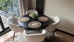 Ingatorp Ikea Zwarte Ronde Eettafel, Ophalen, Gebruikt, 100 tot 150 cm, Rond