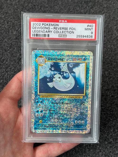 Pokémon PSA 9 Dewgong Rev. holo #40 legendary collection, Hobby en Vrije tijd, Verzamelkaartspellen | Pokémon, Zo goed als nieuw