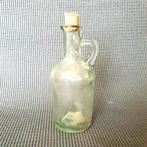 Vintage ca. 1970's fles olijfolie/azijn fles met handvat, Ophalen of Verzenden