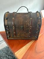 Mooi nostalgisch koffertje van hout!, Ophalen of Verzenden, Zo goed als nieuw, Minder dan 50 cm