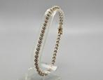 Gouden Vintage tennisarmband diamant ca: 0.50 ct. 2024/499., Ophalen of Verzenden, Zo goed als nieuw, Met edelsteen, Goud