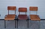 13 x Mix schoolstoelen vintage cafe stoelen Gispen Ahrend, Huis en Inrichting, Stoelen, Ophalen of Verzenden, Zo goed als nieuw