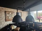 2x industriële hanglampen, Huis en Inrichting, Lampen | Hanglampen, Ophalen of Verzenden, Zo goed als nieuw, Minder dan 50 cm