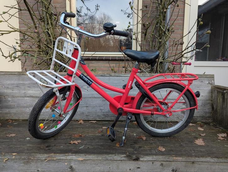 Alpina Cargo 16 inch kinderfiets - Roze, Fietsen en Brommers, Fietsen | Kinderfietsjes, Gebruikt, 16 tot 20 inch, Ophalen
