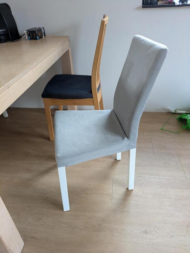 3 stuks Ikea Kattil stoelen 5 euro per stuk, Huis en Inrichting, Stoelen, Zo goed als nieuw, Hout, Stof, Ophalen