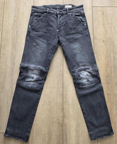G-Star 5620 3D Ripped Flint Grey Denim 31-32, Kleding | Heren, Spijkerbroeken en Jeans, Nieuw, Overige jeansmaten, Zwart, Ophalen of Verzenden