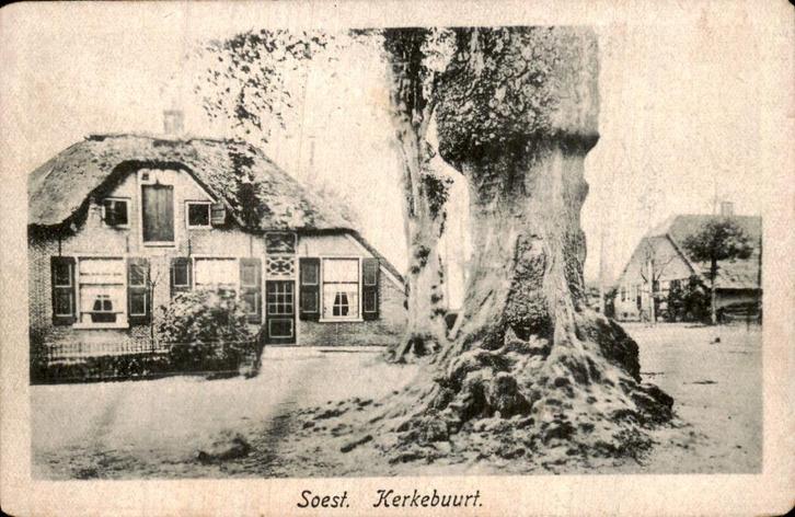 Soest- Kerkebuurt, Verzamelen, Ansichtkaarten | Nederland, Gelopen, Utrecht, Voor 1920, Ophalen of Verzenden