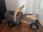 Stoere houten grijze bakfiets van Bandits & Angels, Kinderen en Baby's, Speelgoed | Buiten | Voertuigen en Loopfietsen, Ophalen