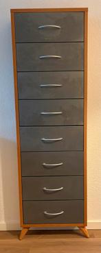 Ikea CD kast met metalen laden - ruimte voor 400 CD's, Huis en Inrichting, Kasten | Ladekasten, Gebruikt, 5 laden of meer, Minder dan 25 cm