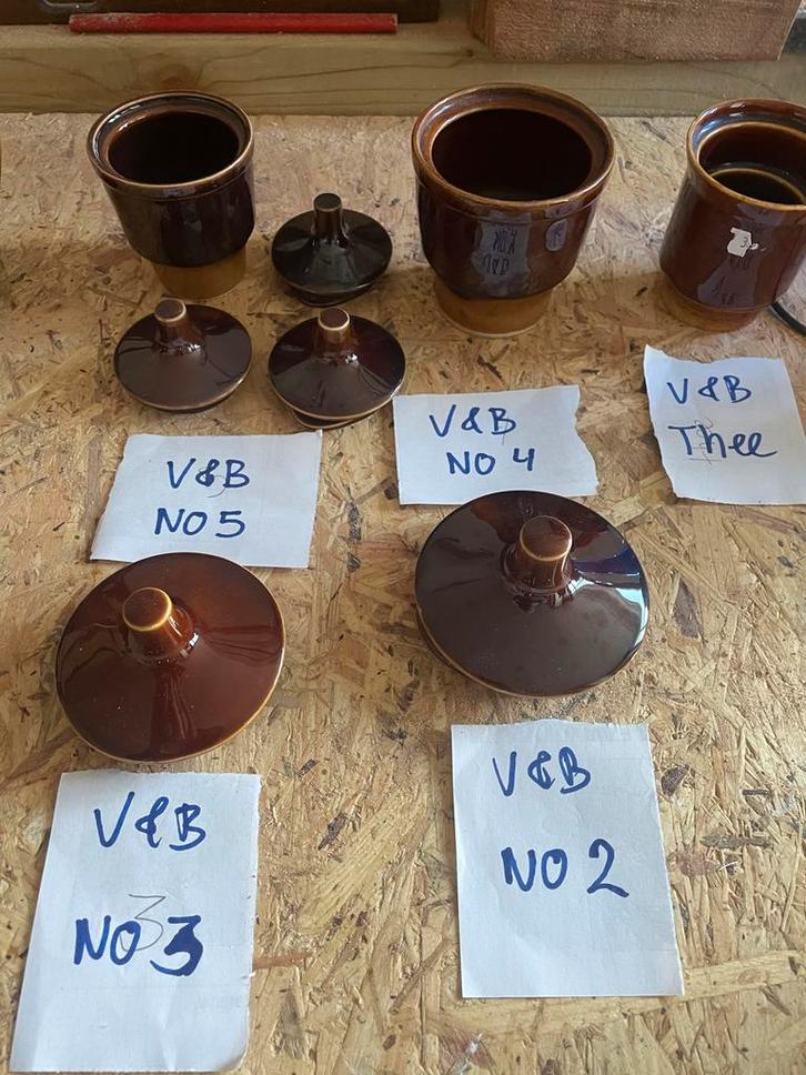 Villeroy & Boch deksels en filers voor koffiepot, Huis en Inrichting, Keuken | Servies, Gebruikt, Overige typen, Overige stijlen