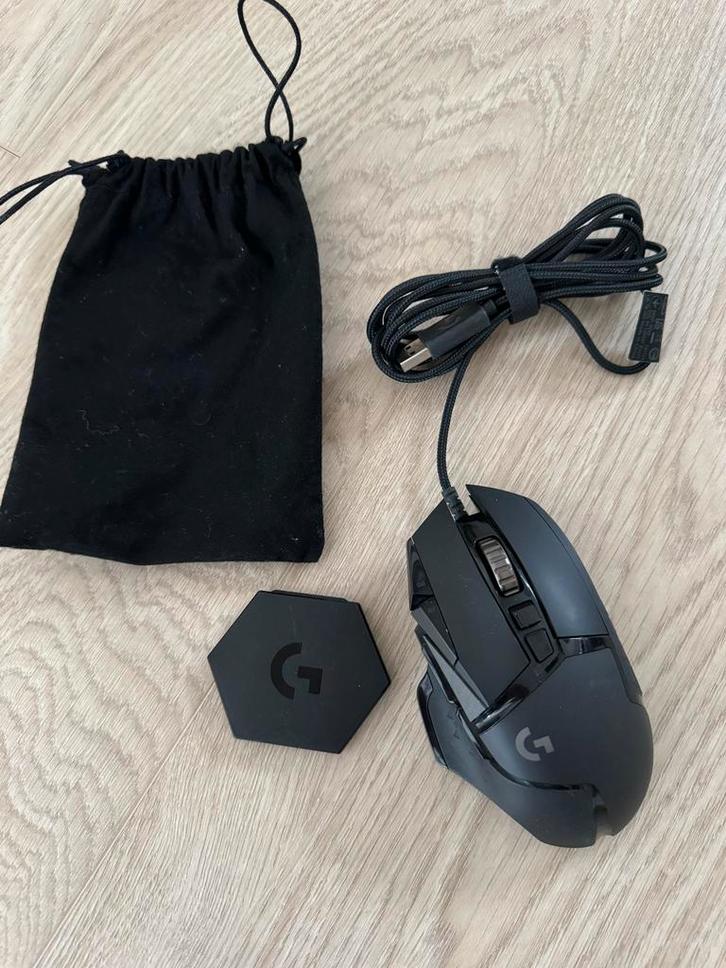 Logitech G502 Hero Gaming Muis - Topconditie!, Computers en Software, Muizen, Zo goed als nieuw, Muis, Rechtshandig, Bedraad, Ergonomisch