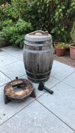 Regenton wijnvat, Tuin en Terras, Regentonnen, 150 liter of meer, Ophalen of Verzenden, Gebruikt, Hout