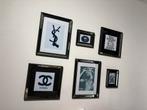 Set van Spiegellijstjes met Prints, Huis en Inrichting, Ophalen, Zo goed als nieuw, Print, Minder dan 50 cm